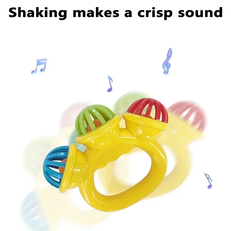 Newborn Baby Infants Rattles Toy Comfort Soothing Soother Sound Toddler Hand Grasp Ability Training Kids Boys Girl Toy 0-3 Years - 4