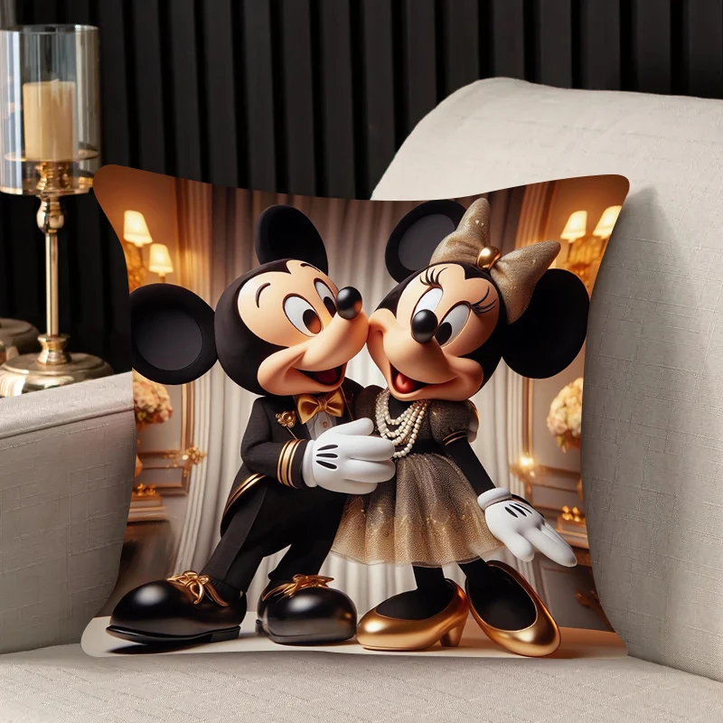 Housse de coussin Mickey Minnie 45x45