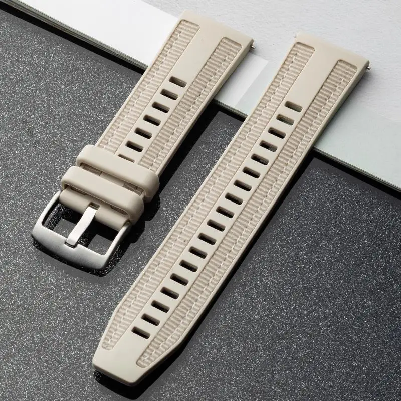 Versatile Nylon + Silicone Watch Strap - 18mm/22mm Bracelet