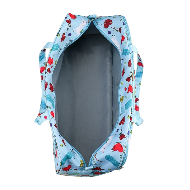 Yarn Storage Organizer Knitting Bag Tote Bag Holder Case Cuboid Zipper Closure Pocket for Knitting yarn storage organizer
