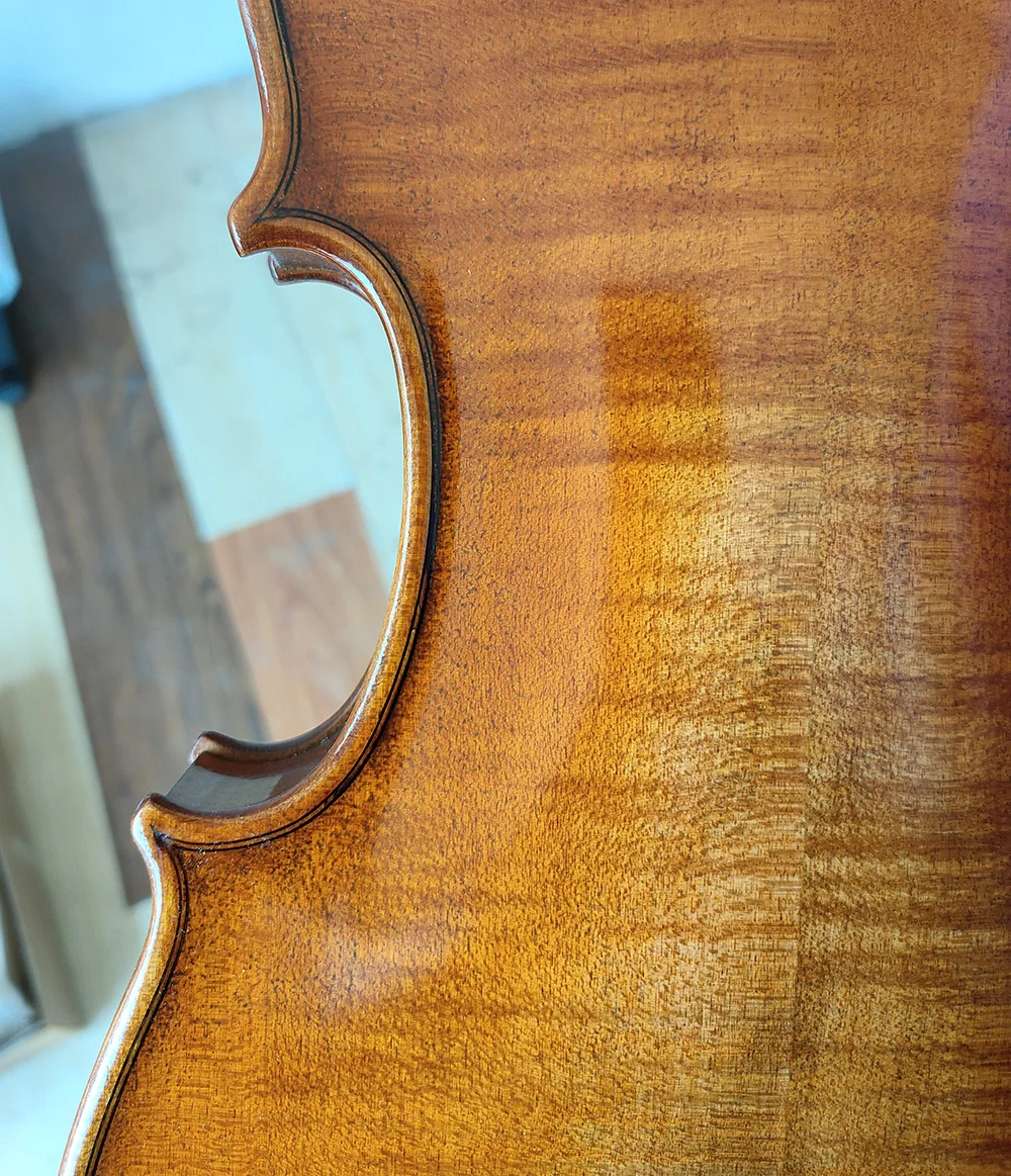 7/8 Size Violin Antonio Stradivarius 1714 Soil Professional Violin Size 7/8 #3606 Violine European Wood Hand Made