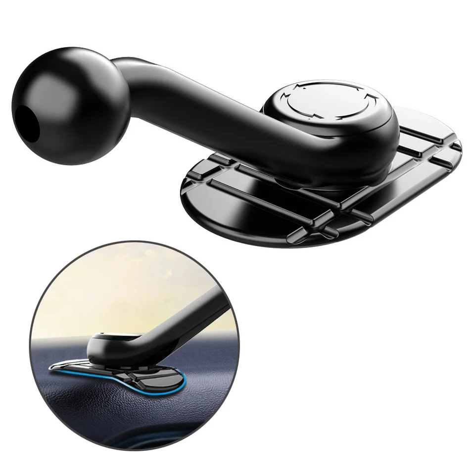 Staffa per testa a sfera da 17 mm con base nano adesiva per cruscotto dell' auto Accessori per supporto per telefono cellulare da tavolo Supporto per telefono con supporto GPS per auto
