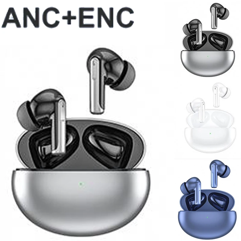 

Bluetooth True Wireless Earphones ANC+ENC TWS Headphones Noise Reduction HiFI Stereo for OPPO A57 Nokia 9 PureV Headset With Mic
