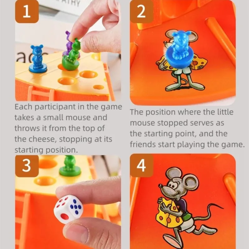 Cat and Mouse- Cake Cheese Board Game Parent-Child Interactive Toys for Kids Boys and Girls Entertainment party game toy for kid 6