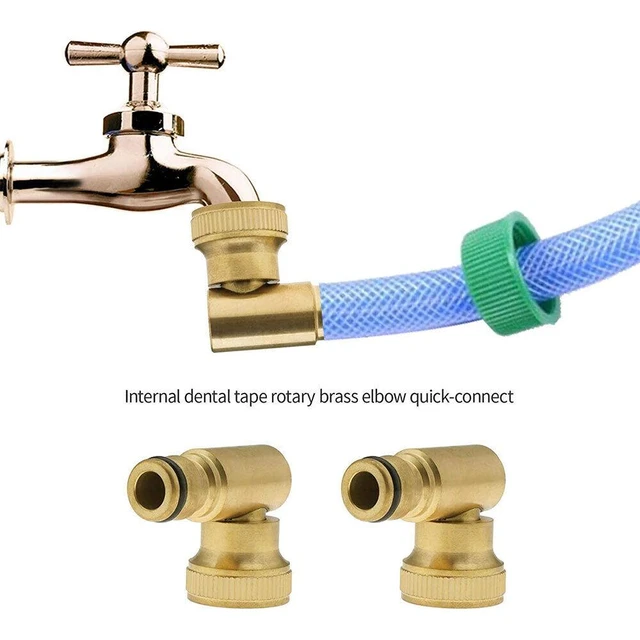 Quick Connector Fed Pole Hose Reel Brass Swivel Elbow Pipe Fitting