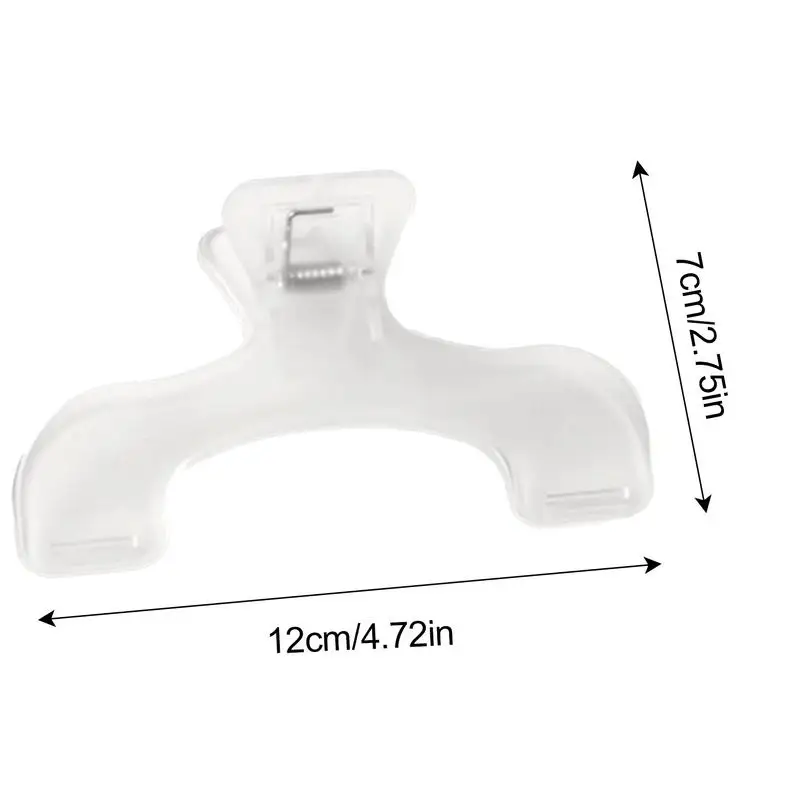 2pcs 투명 플라스틱 책 클립 간단한 독서 보조 고정 책 홀더 창의적인 디자인 서점용 실용적인 노트 홀더