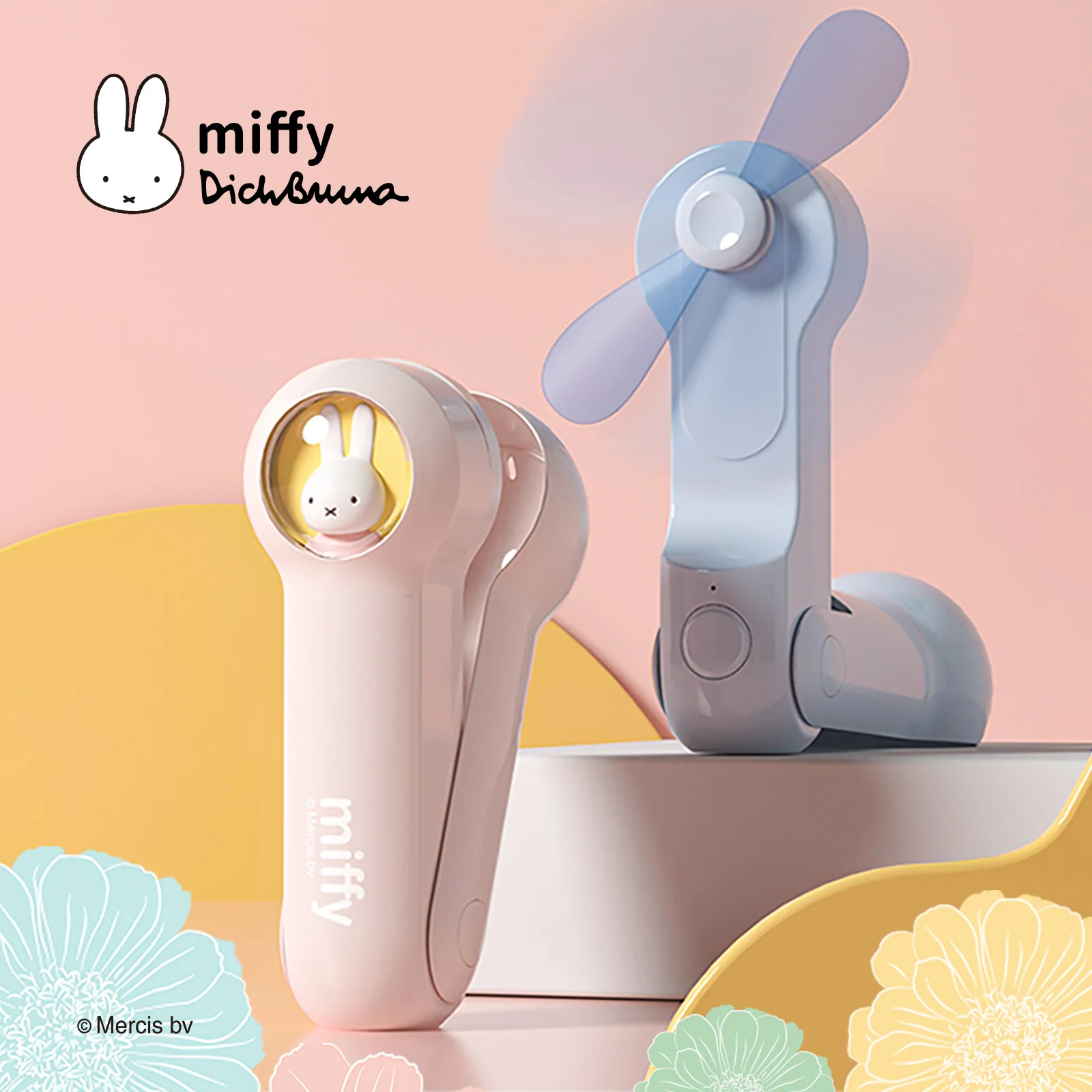 MIPOW Mini Silent Small Fan Folding Portable Usb Electric Desk Multi Function Household Portable Charging Multifunctional Power