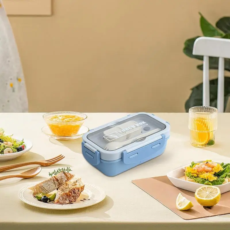 

Divided Lunch Containers Microwavable Bento Lunchbox 3 Compartments Meal Storage Food Container For Office School Camping Picnic