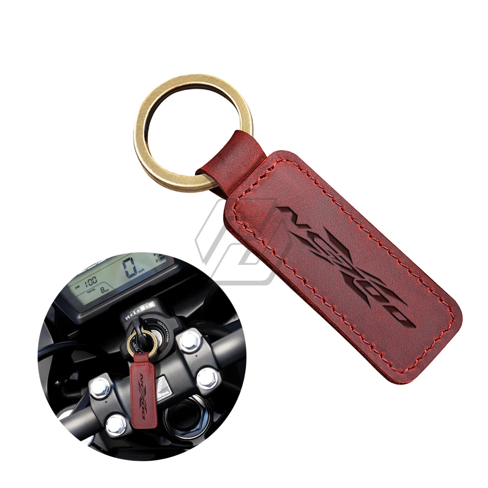 

Motorcycle Cowhide Keychain Key Ring Case for Honda NC700X NC 700X ABS