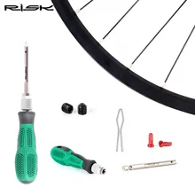Risque RL236 – outil d'insertion et de retrait de tournevis de jante de vélo, clé à mamelon à rayons, tournevis à douille