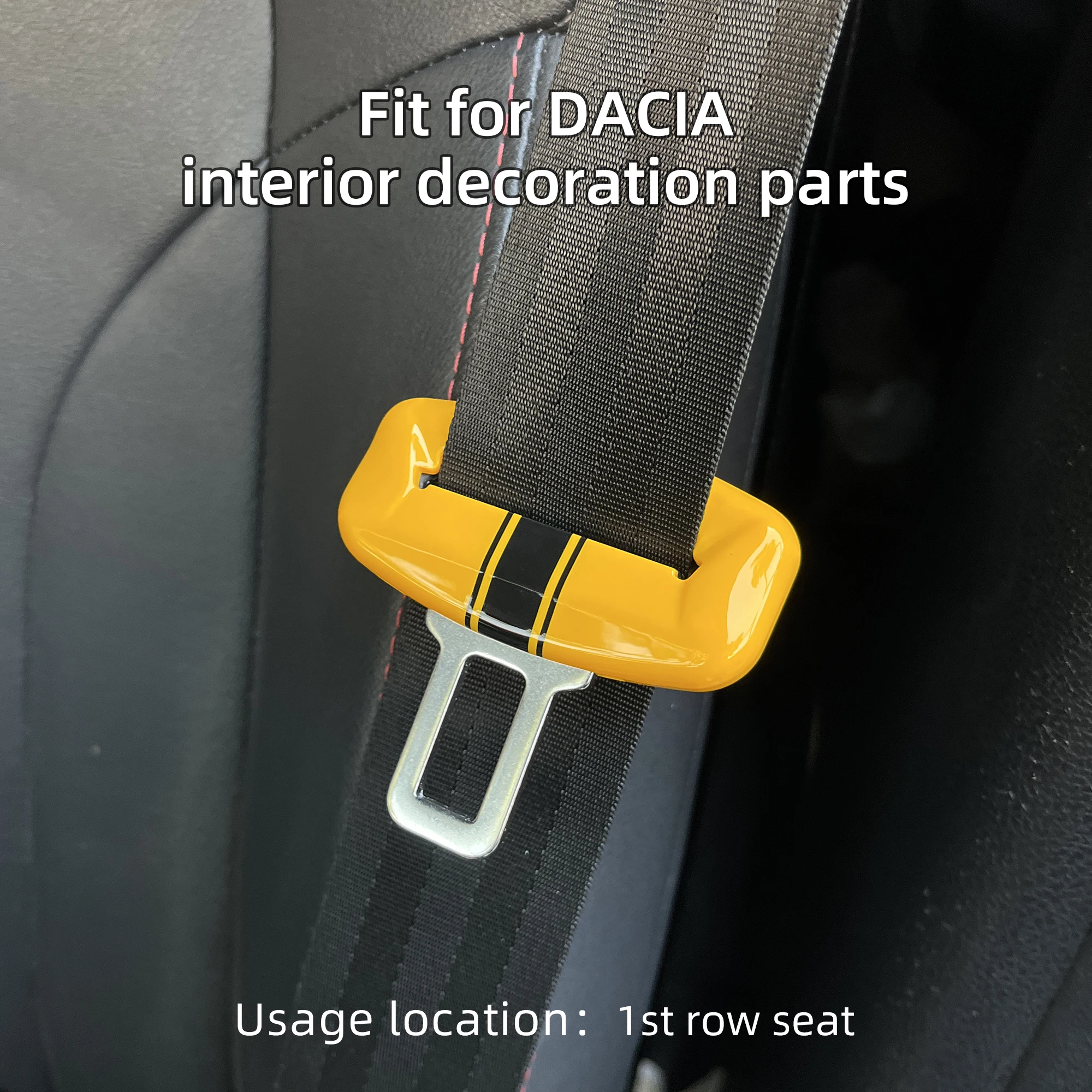 자동차 안전벨트 버클 장식 커버 - DIY, 페인트 공예 무손상 장착, DACIA Jogger Sandero Duster Bigster용 스크래치 방지