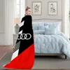 Sport A-Audi-s Logo Car Blanket Soft Plush Nap Sofa rug for Living Room Warm Office Bedroom Birthday Home Travel Kid Gifts 5