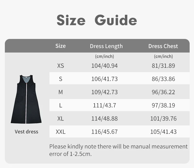 AA SS25 - Lady Women Sleeveless Dress Denim Zippered Jumper with Ribbed Tee in 2 Colors and Long Sleeves Tee Shirt Sizes XS-XXL – Detail 1