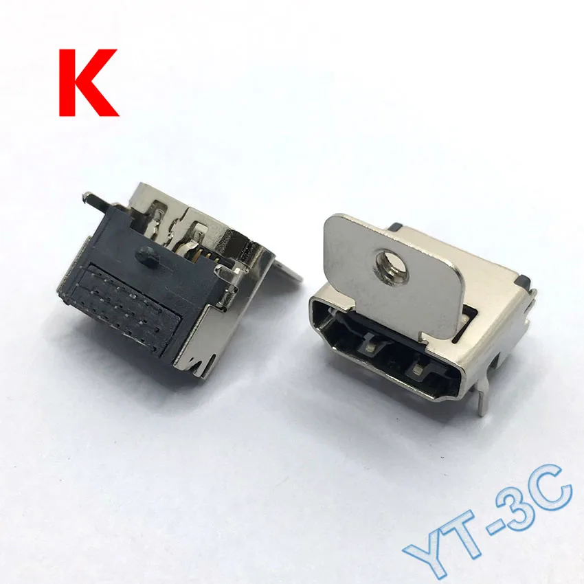 Nova Hdmi 20p Macho Plug Conector Hdmi Fêmea Tomada Jack Reparação Hdmi Substituição Placa Pcb Faça Você Mesmo Parte Conector Peças - Imagem 3