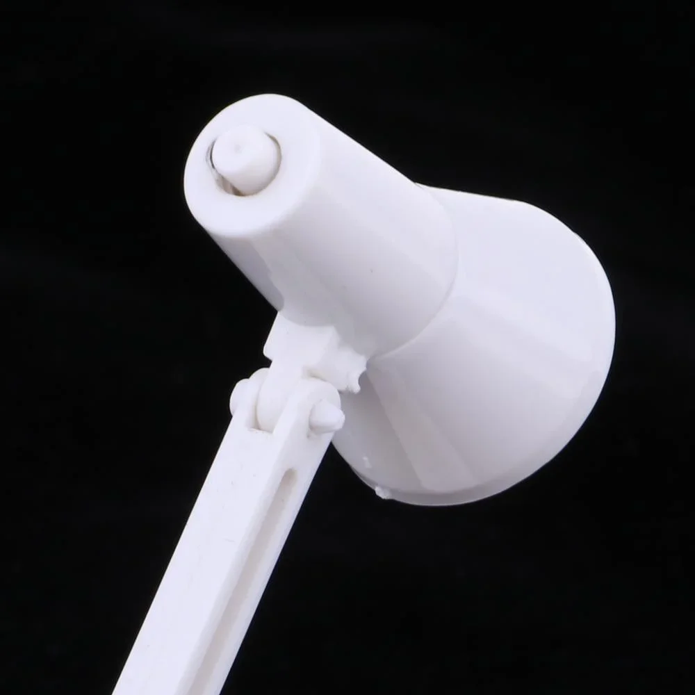 2PCS1/6 Scale White LED Desk Lamp Model Furniture for Hot Toys BJD Dollhouse Accessory Kids Pretend Play Toy 6