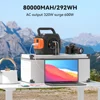 320W Portable Power Station; Flashfish 292Wh 80000mAh Solar Generator Backup Power With LASHFISH 18V/60W Foldable Solar Panel 5
