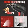 Upgraded 2 in 1 Plastic Welding Gun Kit Hot Stapler Plastic Repair 6/4 Types Staples for Car Bumper Repair 200W Welder Machine 2