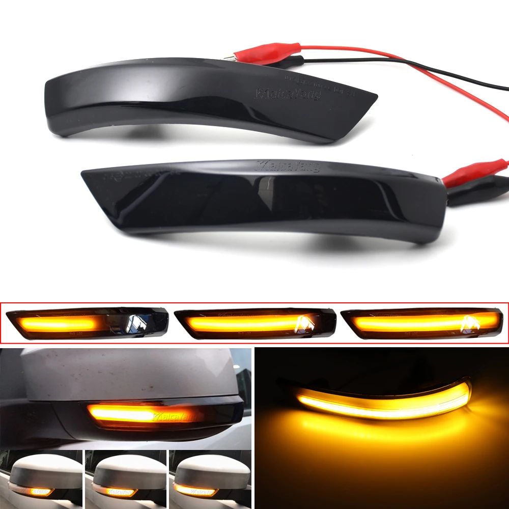 2PCSDynamic Turn Signal Light For Ford Focus Mk2 Mk3 Mondeo Mk4 10 14