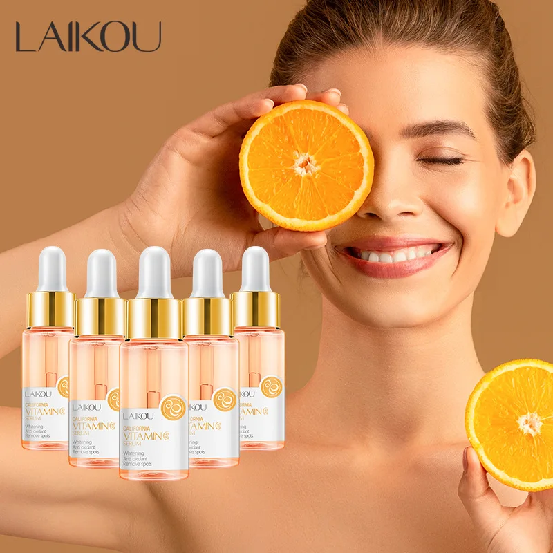 

5pcs LAIKOU Vitamin C Serum Sakura Facial Essence Moisturizing Hydrating Anti-Aging Anti Wrinkle Face Serum Skin Care Products