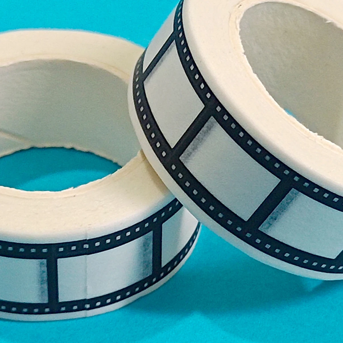10M * 15mm 테이프 카메라 롤 인쇄 스크랩북 DIY 스티커 장식 일본어 테이프 종이 검정 흰색 가장자리