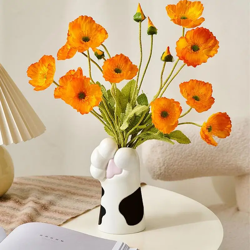 Cat Paw Vase Artificial cute Cat Paw Ceramic Flower Pot Creative Desktop Ornaments For Playrooms Dining Rooms 3