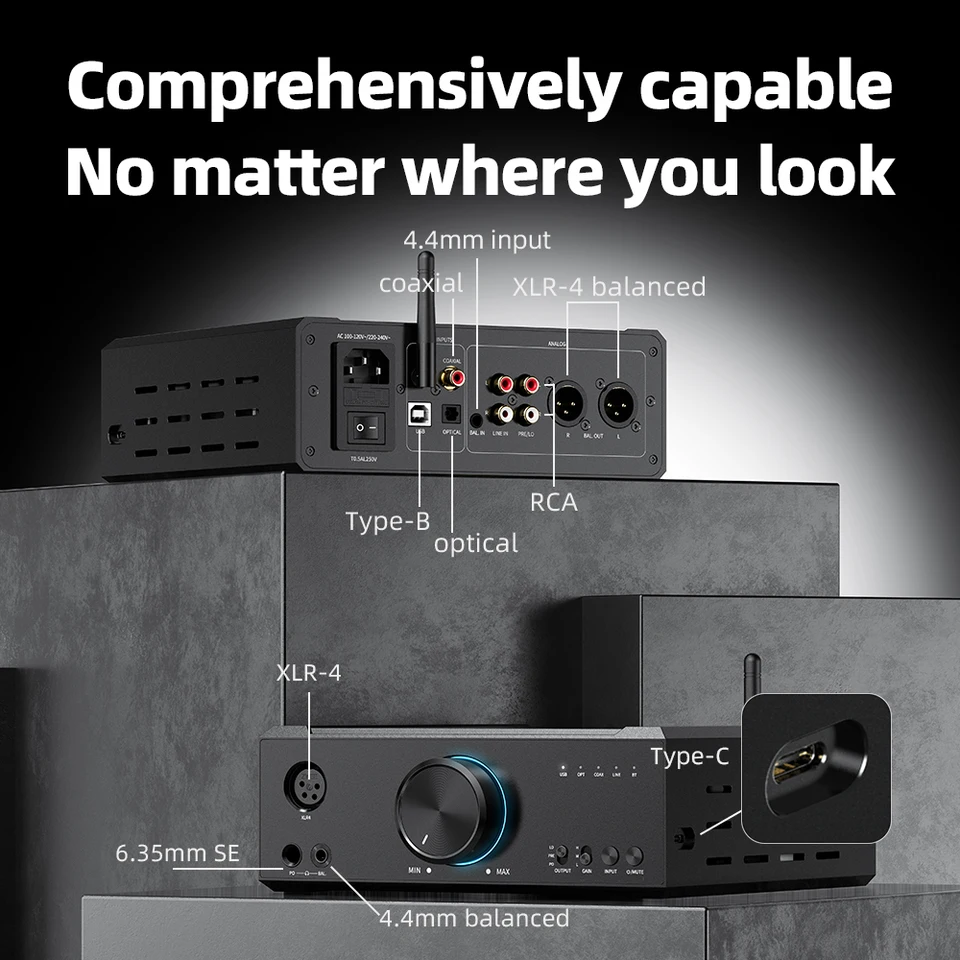 FiiO K9 AKM pulpit DAC i wzmacniacz słuchawkowy dla PC/Phone