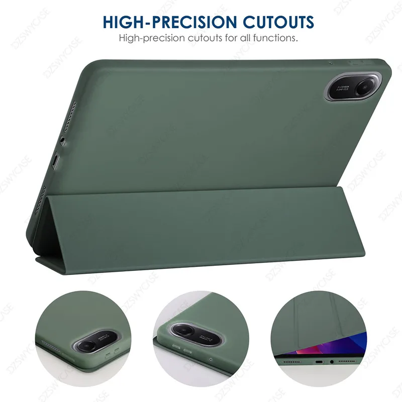 Silicone Case for Xiaomi Redmi Pad 2 , Ultra Thin Trifold Stand PU Leather...