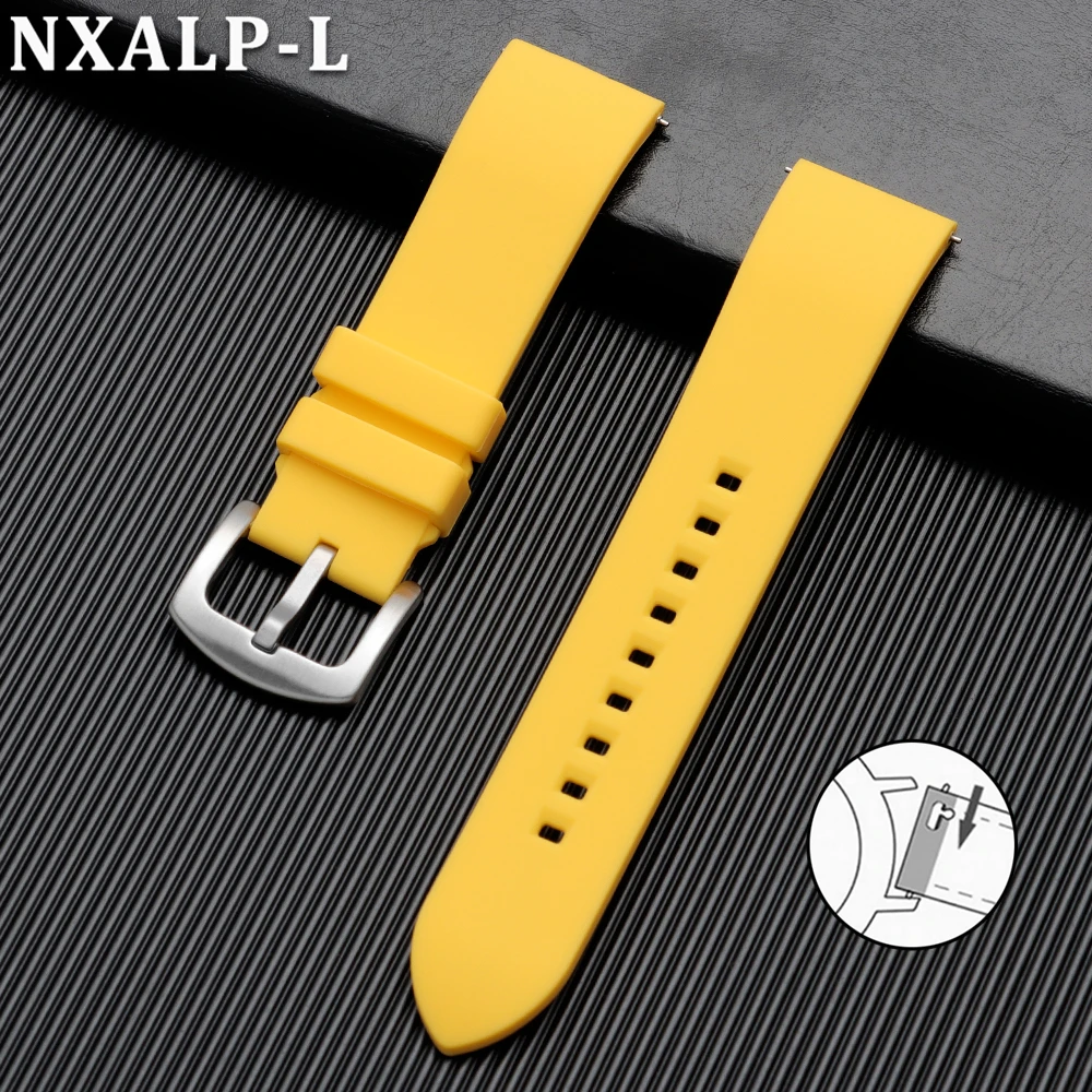 Enhanced Silicone Sport Watch Band - Men's Waterproof Strap, Various Sizes Available