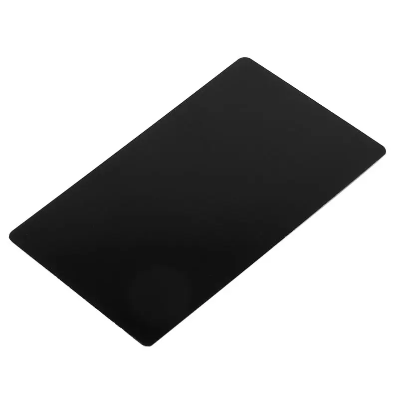 AEE9-200Pcs 검정색 알루미늄 합금 카드 조각 금속 비즈니스 액세스 명함 공백 0.22Mm 두께