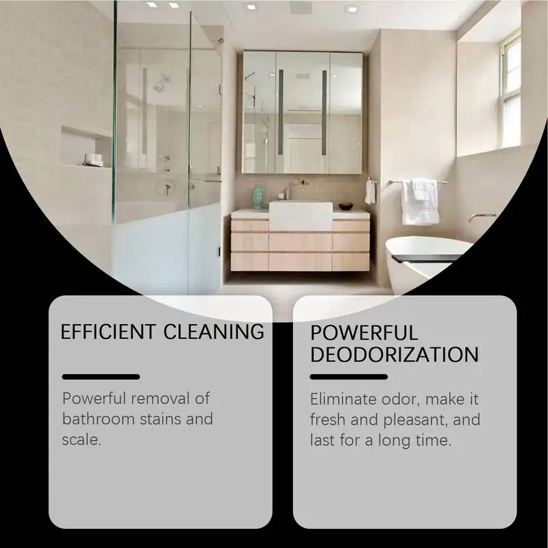 Water Stains Cleaner Bathroom Floor Scale Remover Natural Ingredients Multi-Effect Cleaner For Bathtubs Walls Sinks Shower Doors