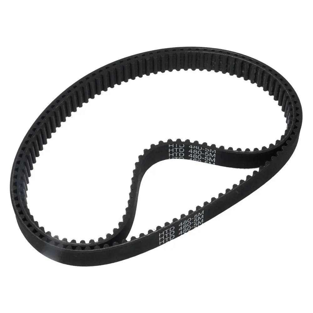 

2Pcs/Pack HTD 5M Rubber Timing Belts Closed-Loop 480mm Length 96 Teeth 15mm Width Industrial Timing Belt