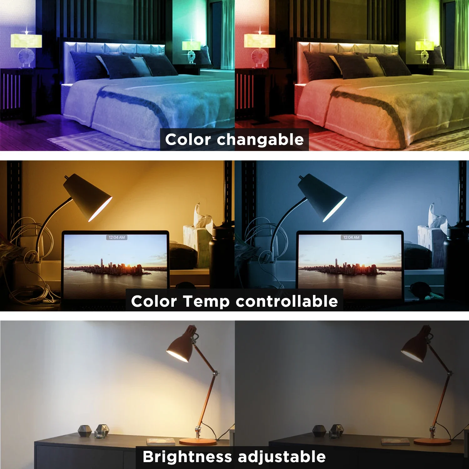Description Picture 4 of itemGL-RC-006Z GLEDOPTO Smart Home Zigbee 3.0 2.4G RF Remote RGBCCT 6 Zone Group Controller Work with Pro Series LED Bulb Spotlight