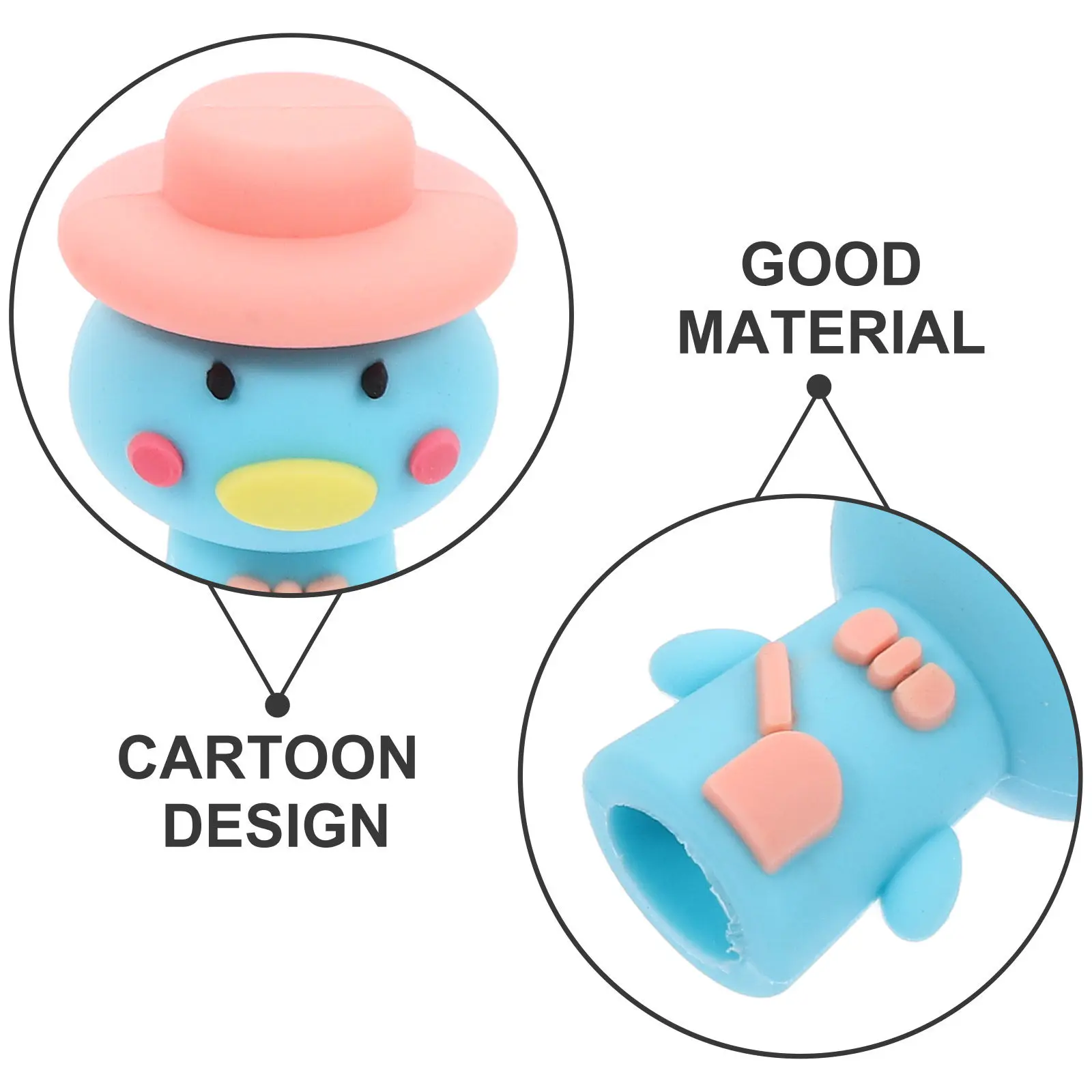 12Pcs 동물 연필 연장기 실리콘 예술가를위한 귀여운 학교 사무용품 쓰기 도구 미술 액세서리 크레용 연장