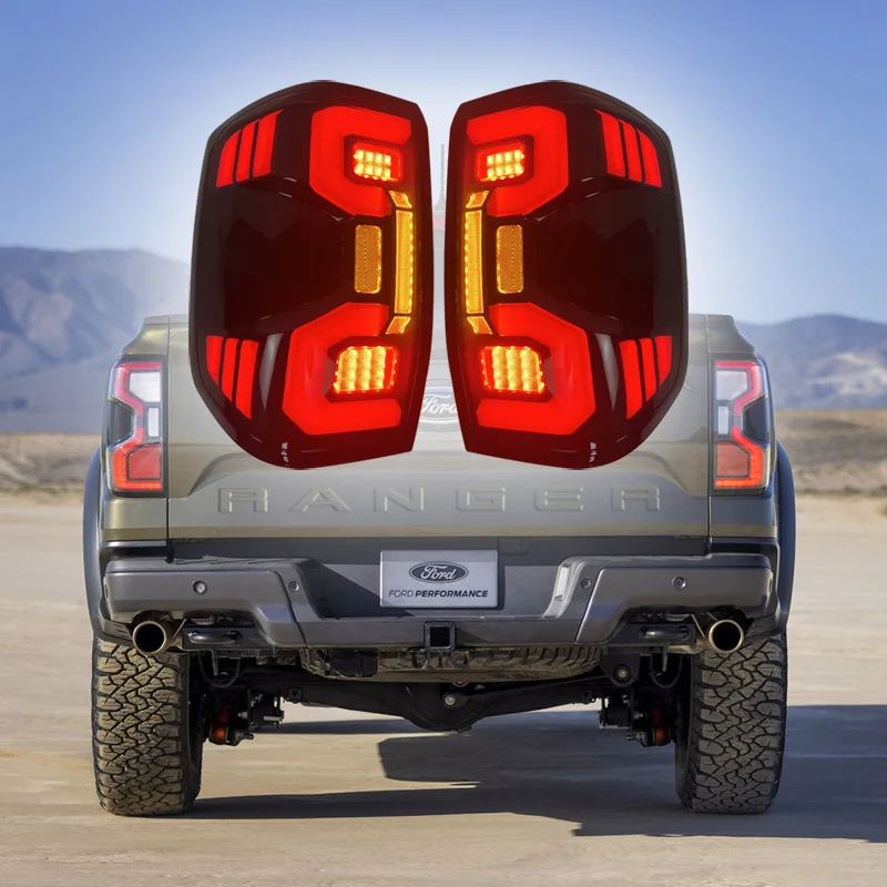 

Led Tail Lights For Ford Ranger T9 Raptor XLT SPORT Wildtrak Car Accessory Rear Running Dynamic Turn Signal Reverse Brake Lamp