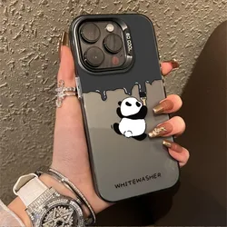 Painter Panda Cartoon Lens Circle Skin Phone Case - Realme 11 ProPlus 5G (1)