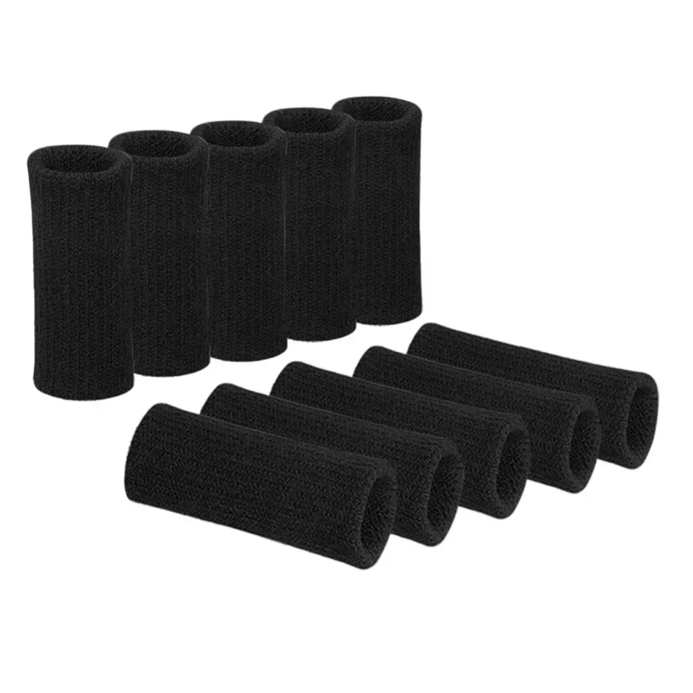 Support Finger Stretchable Soft Sports Finger Sleeves Arthritis Guard Outdoor Basketball Volleyball Protection 10pcs