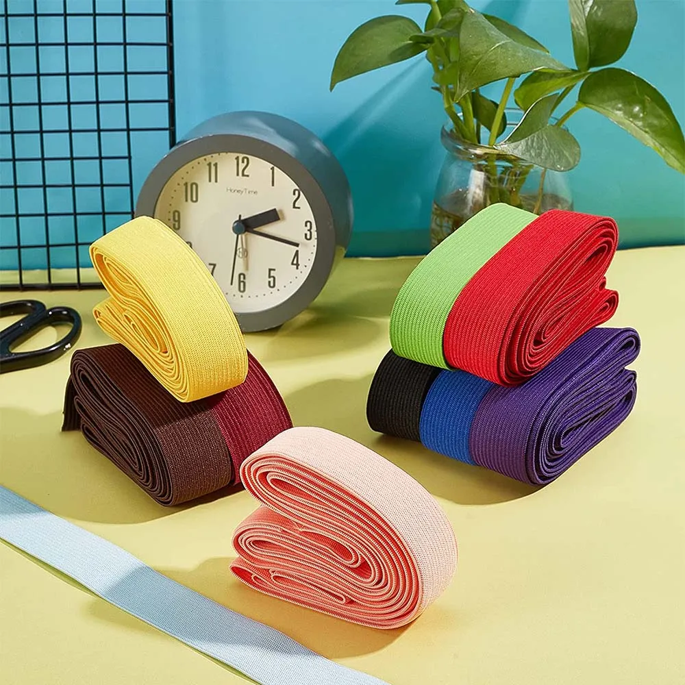 Multi-Color Elastic Band for Sewing, Crafting, and Lace Decoration