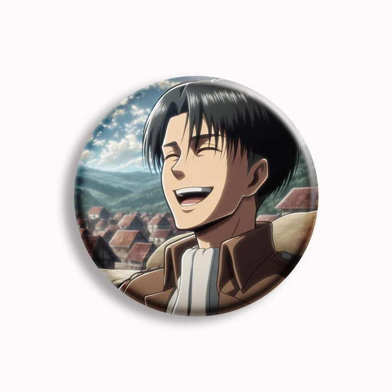 Aurabeam Portachiavi Attack On Titan Levi – Ciondolo In Gomma Per Anime E Manga, Verde/Marrone
