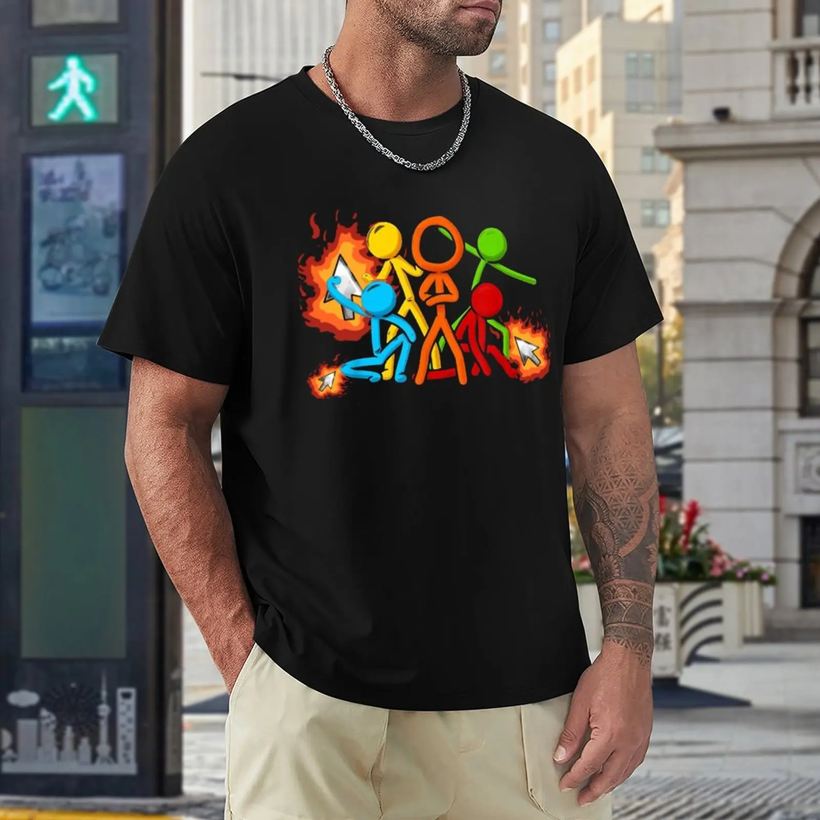  Five Stick Figures Alan Becker Youth T-Shirt Fashion