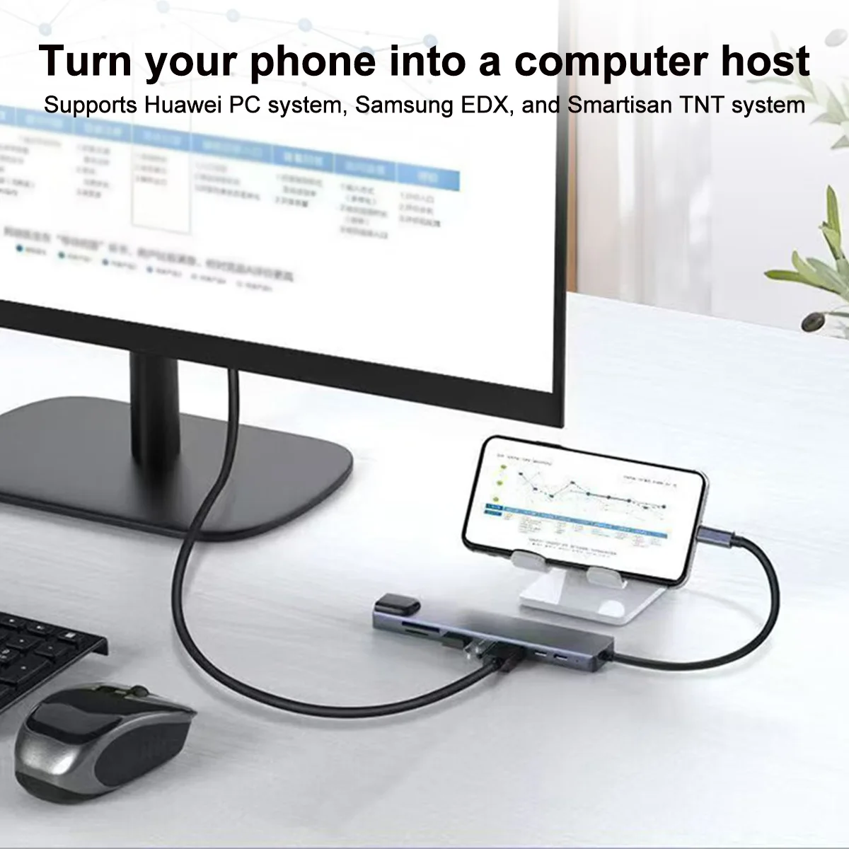 USB HUB Type C Splitter Thunderbolt 3 Docking Station Laptop Adapter For Macbook Air M1 IPad Pro RJ45 HDMI-compatible_voghion.com