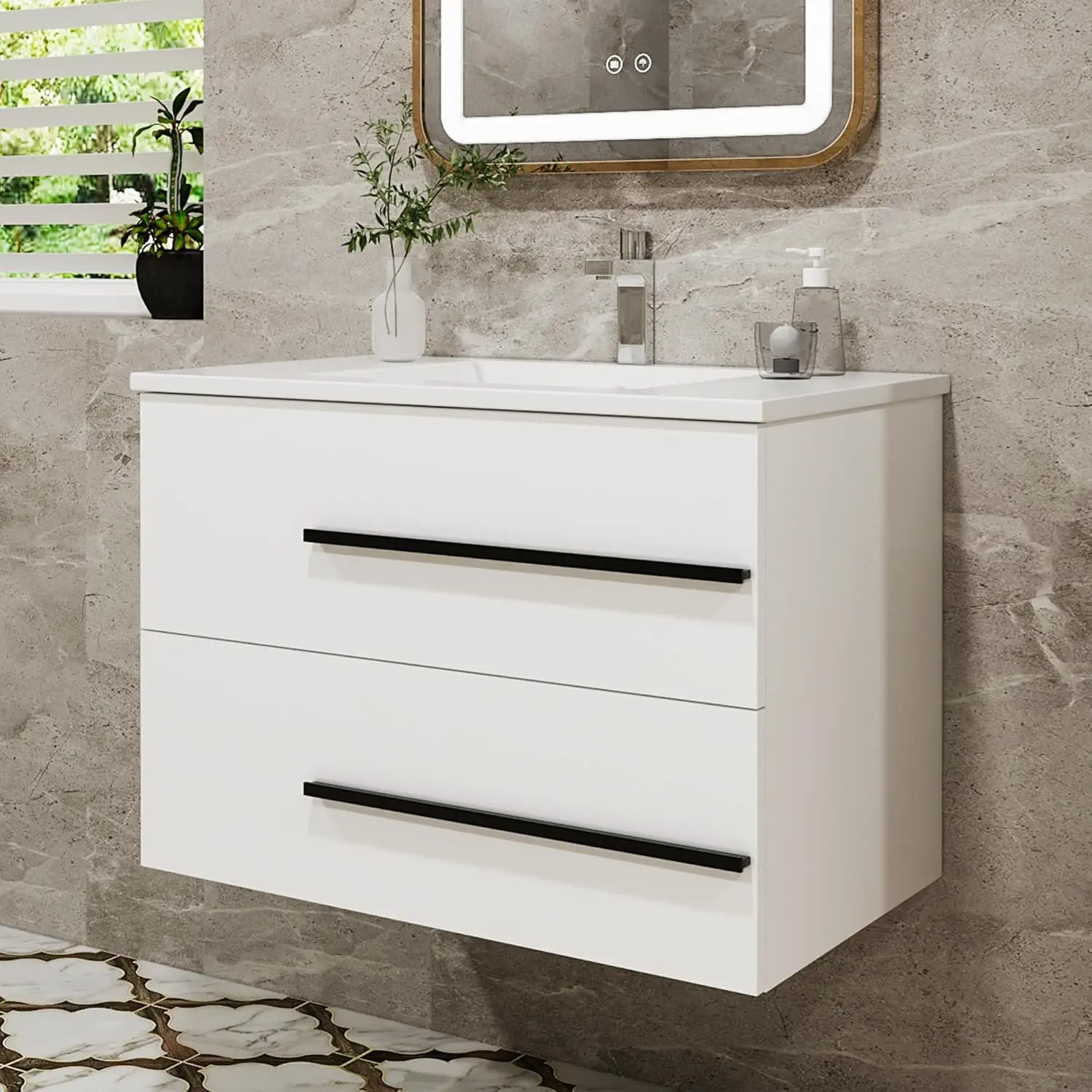 30" Floating Vanity Sink 2