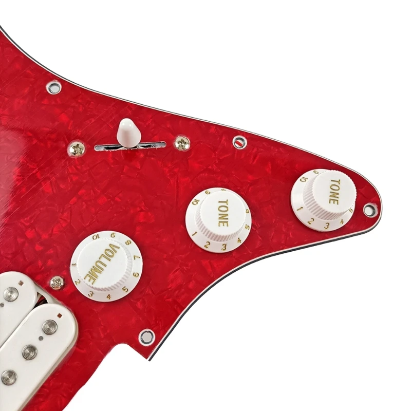 

Single Coil Guitar Pickups, 3-Ply Pickguards Set with 3-Way Scratch Plate Prewired Loaded Pickguard SSH Pickups Dropship