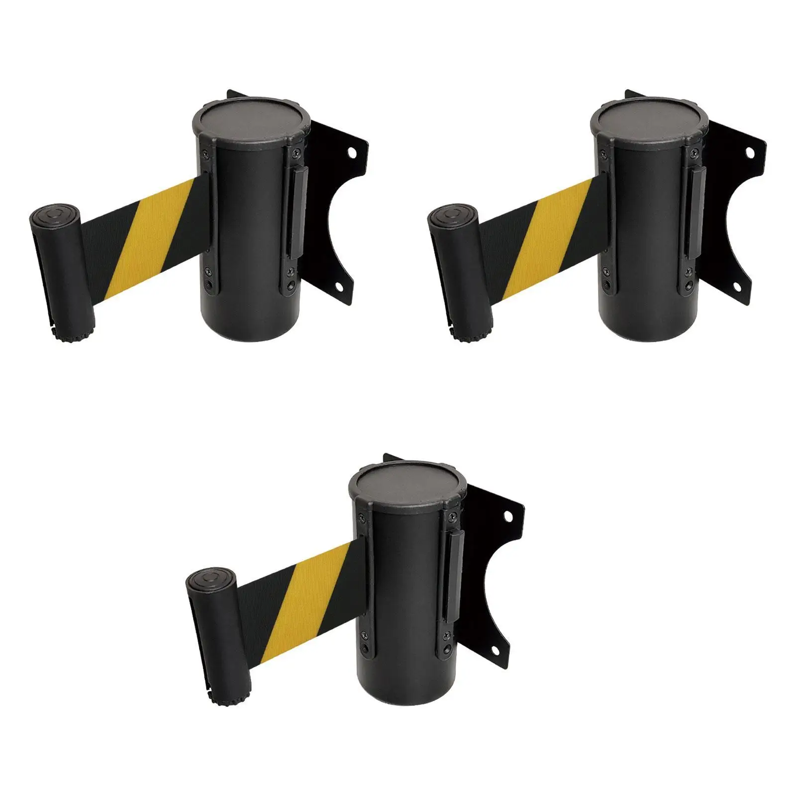 Retractable Belt Barrier Queue Line Divider Wall Mount Practical Sturdy Safe Barrier Belt Crowd Control