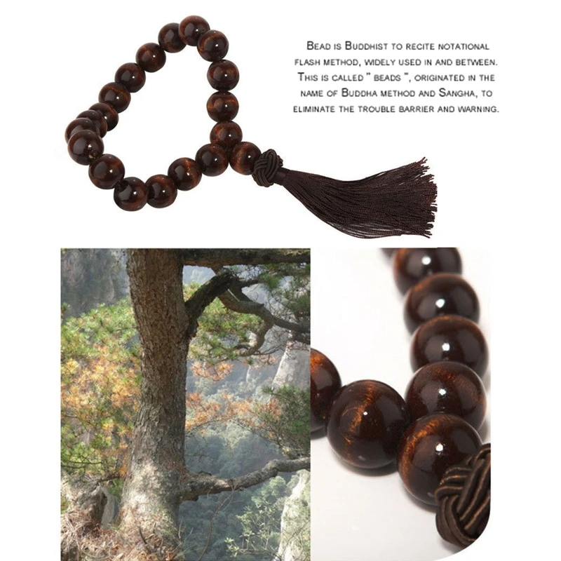 Beads Pendant Wood Decoration for Car Rear View Rosary Hanging Ornament Gears Shift Decor car decoration accessories car pendant