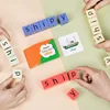 Fun Letter Spelling English Words Wooden Blocks Flash Cards Game Parent-Child Interaction Montessori Educational Language Toys 1