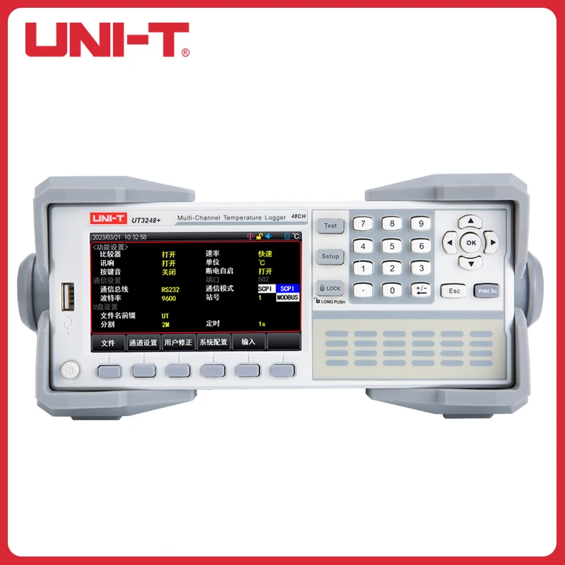 

UNI-T UT3216+/UT3208+ Multichannel Temperature Tester Inspection Instrument Thermometer 4.3'' LCD Screen