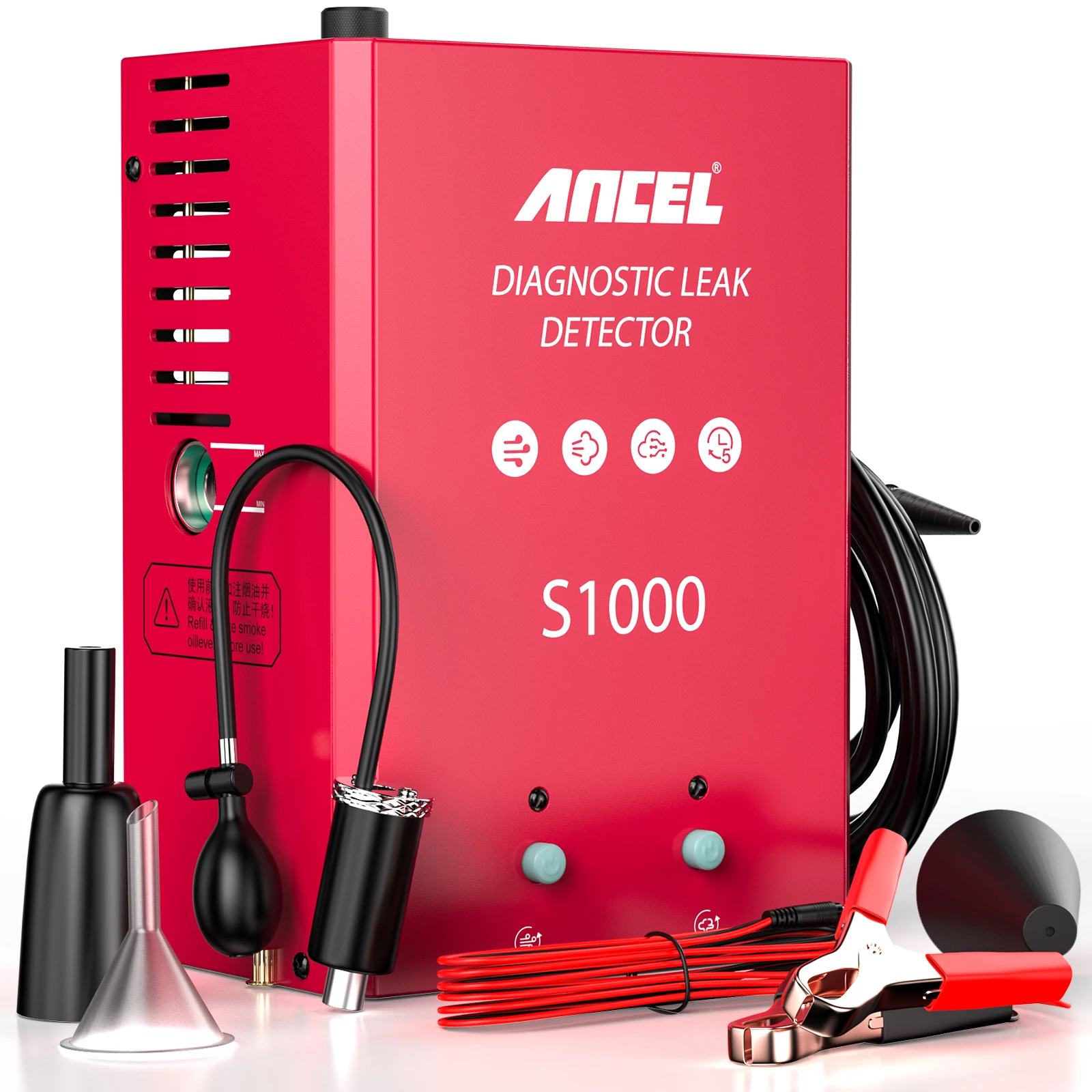 

ANCEL S1000 Smoke Generator For Car Pipeline Smoke Leak Detector Tool automotive exhaust gas analyzer Diagnostic 12V Auto Repair