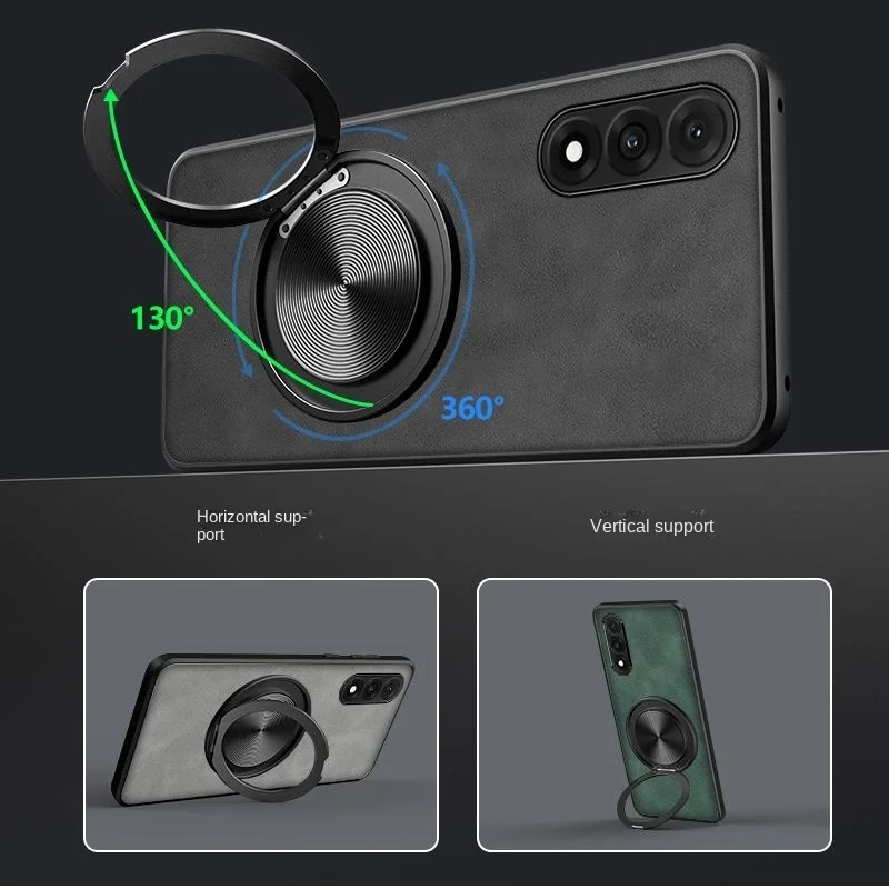 Ultra Slim Hard Frosted Cover with Ring Stand