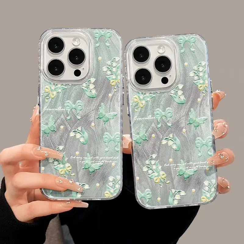 Butterfly Laser Silver Phone Case