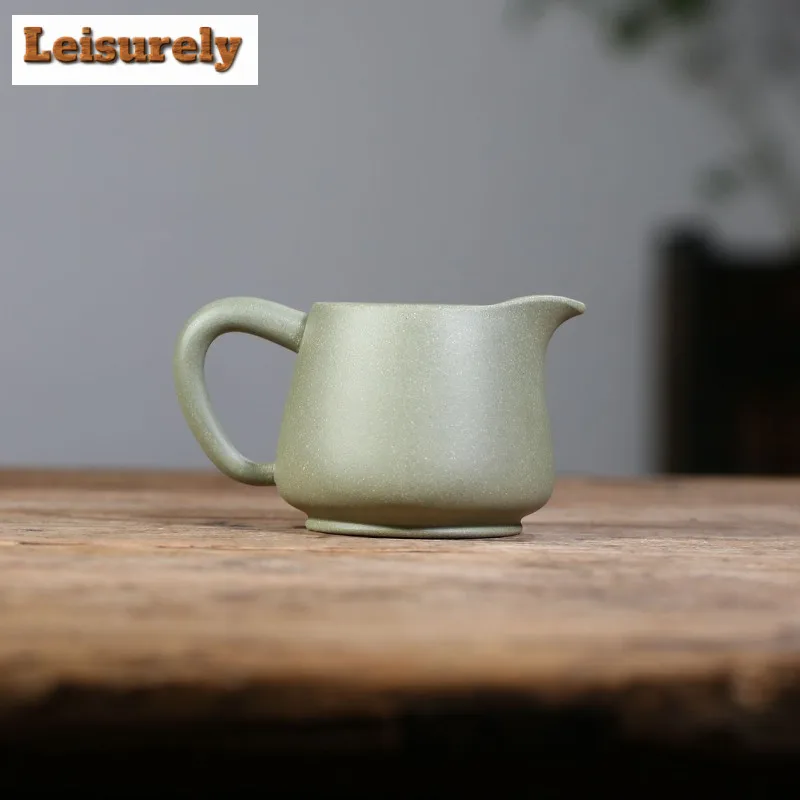 280ml Yixing Purple Clay Bean Green Tea Pitcher Tea Divider Cha Hai Dispenser Justice Cup Oolong Tea Fair Mug For Tea Supplies